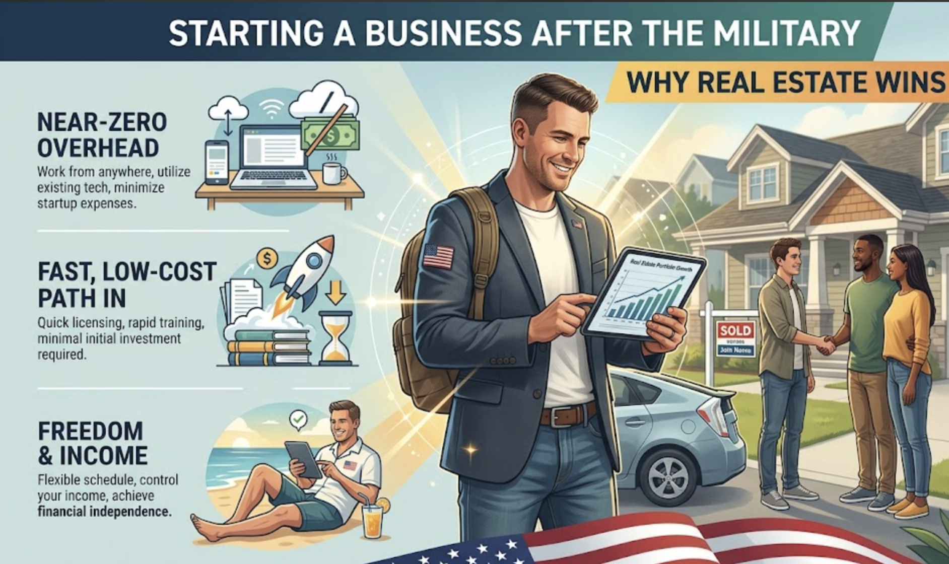 Starting a business after the military - real estate career with Homevets Realty Fort Hood Texas